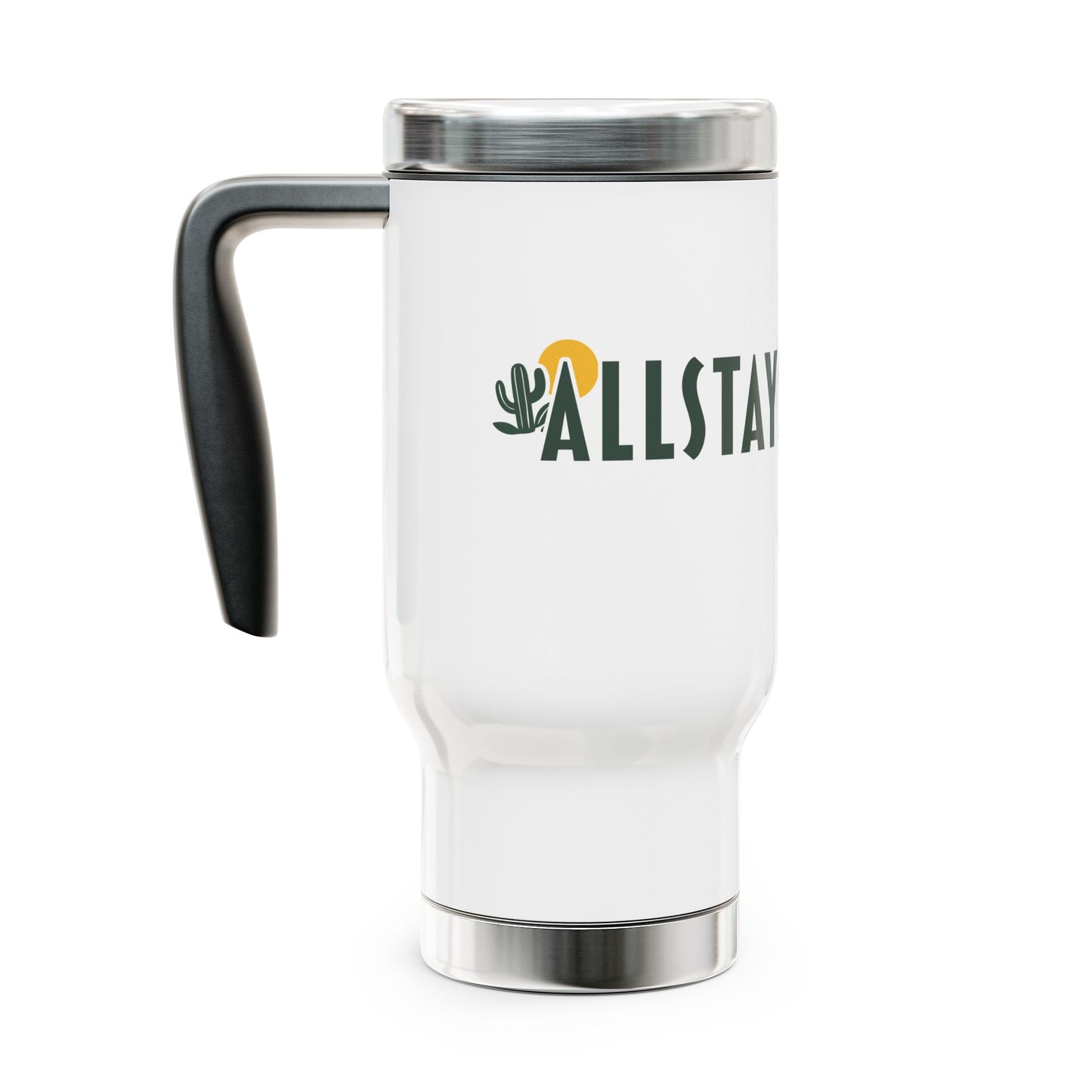 Stainless Steel Travel Mug with Handle, 14oz