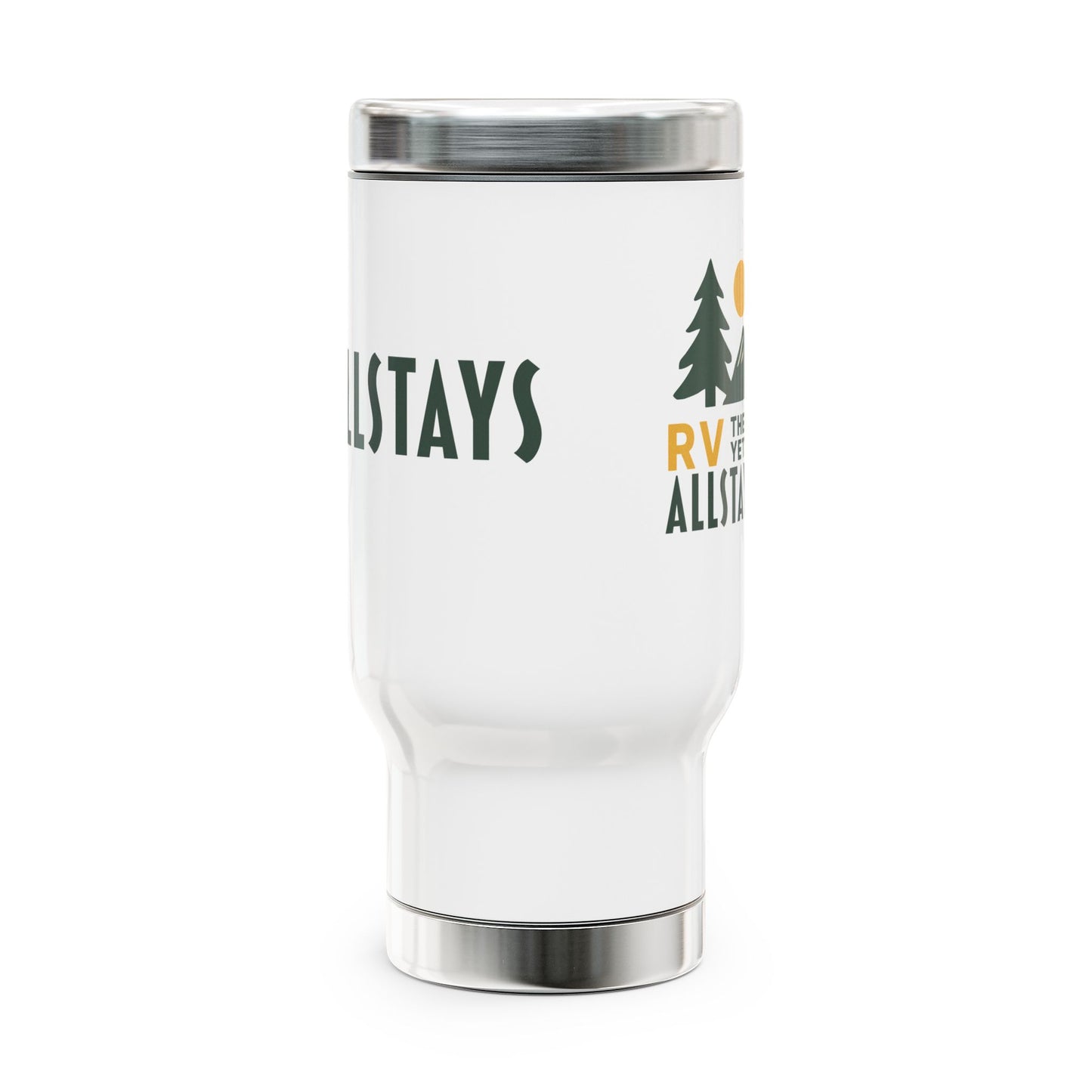 Stainless Steel Travel Mug with Handle, 14oz