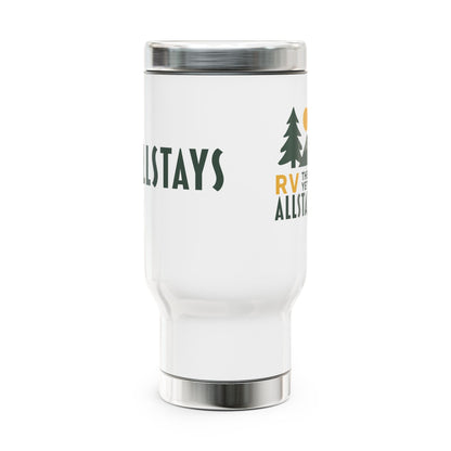 Stainless Steel Travel Mug with Handle, 14oz