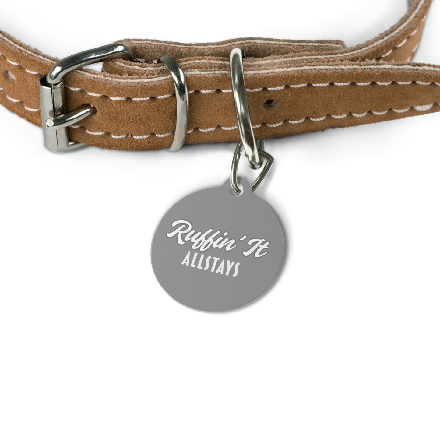 Ruffin it pet tag