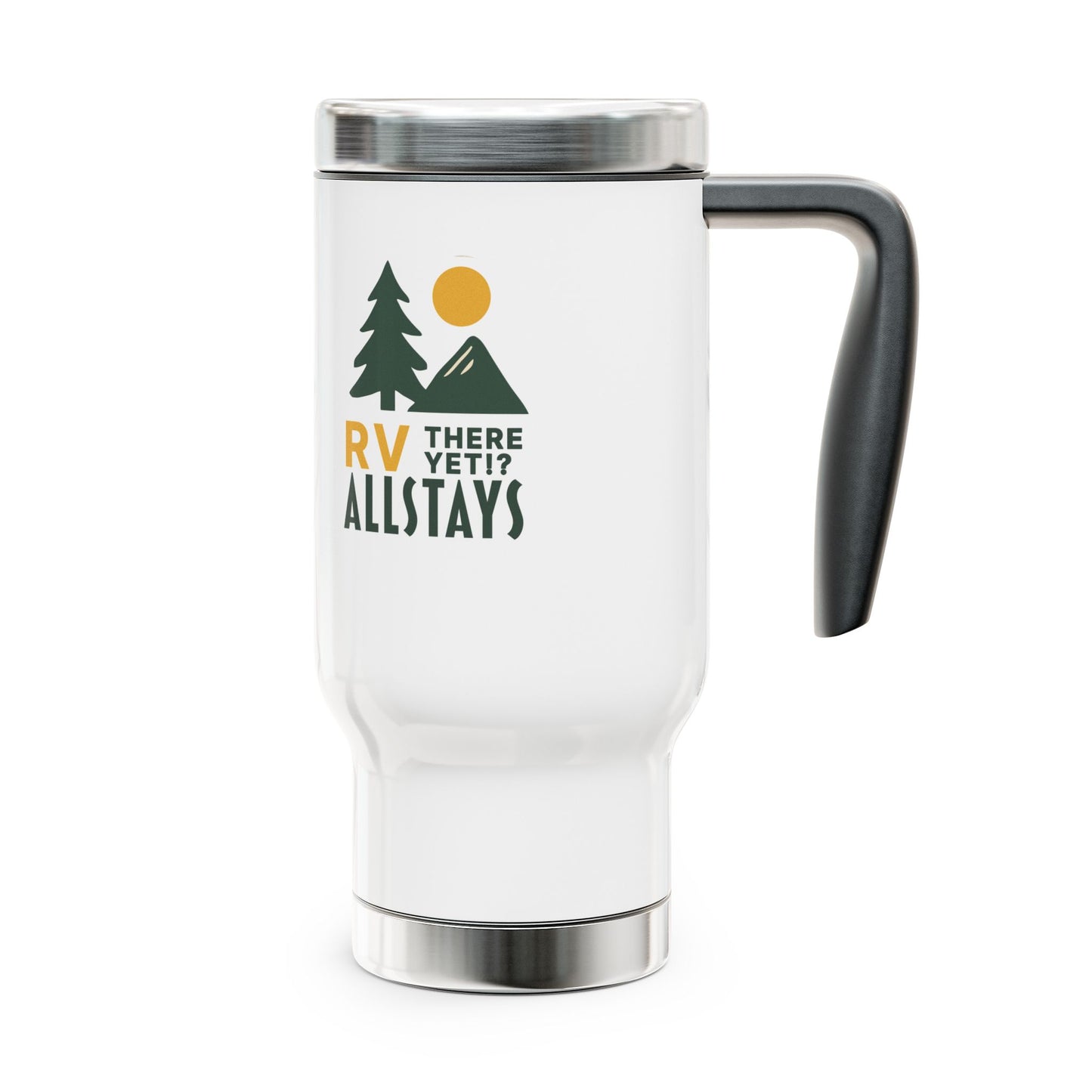 Stainless Steel Travel Mug with Handle, 14oz